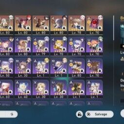 top conta - UE - tr 70 - +14 5 estrelas personagens - +9 Cones de Luz de 5 Estrelas
 - Mais Eidolons - Mais Peties+ - [todos INFO na descrição] 3